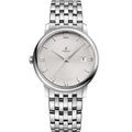 Classic Prestige 40 – Silver Sunburst Dial | Steel Multi-Link Bracelet & Smooth Bezel